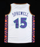 Latrell Sprewell Signed 1995 All Star Game Jersey (Steiner) 4xNBA All Star Guard