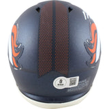 Bo Nix Autographed/Signed Denver Broncos 2024 Mini Helmet Beckett Witness 49625