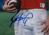 Brett Favre Signed Hancock High Hawks Unframed 8x10 Photo - Blue Ink