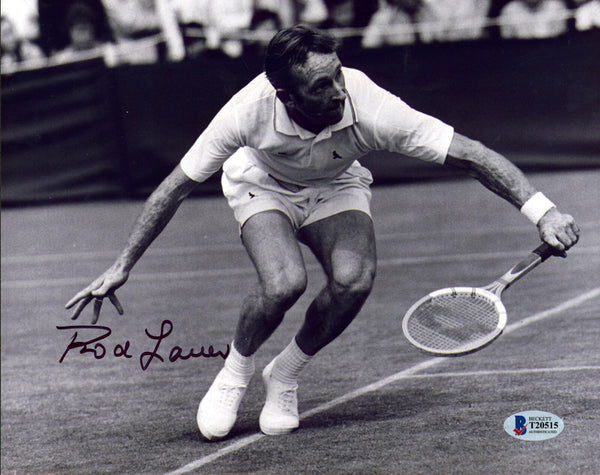 Rod Laver Authentic Signed 8x10 Black & White Photo Autographed BAS #T20515