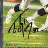 Ed McCaffrey Autographed Denver Broncos 8x10 Photo with Plaque Beckett COA