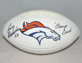 RANDY GRADISHAR AUTOGRAPHED SIGNED DENVER BRONCOS LOGO FOOTBALL W/ ORANGE CRUSH