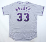 Larry Walker Signed Colorado Rockies Majestic Authentic Jersey "HOF 2020"TriStar