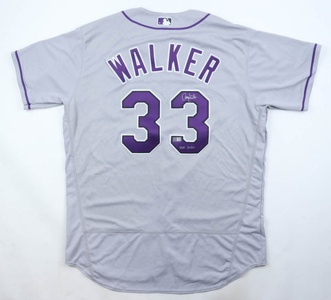 Larry Walker Signed Colorado Rockies Majestic Authentic Jersey "HOF 2020"TriStar