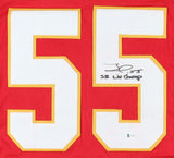 Frank Clark Signed Kansas City Chiefs Jersey "Super Bowl LIV Champ" (Beckett) LB
