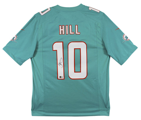 Dolphins Tyreek Hill Signed Teal Nike Game Jersey BAS Witnessed #2W232845