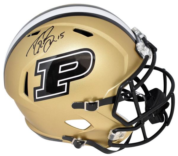 DREW BREES SIGNED PURDUE BOILERMAKERS FULL SIZE SPEED HELMET BECKETT