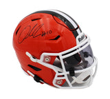Quinshon Judkins Signed Cleveland Browns Speed Flex Mid-Size NFL Midi Helmet