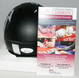 CALVIN RIDLEY SIGNED AUTOGRAPHED ATLANTA FALCONS BLACK SPEED MINI HELMET JSA
