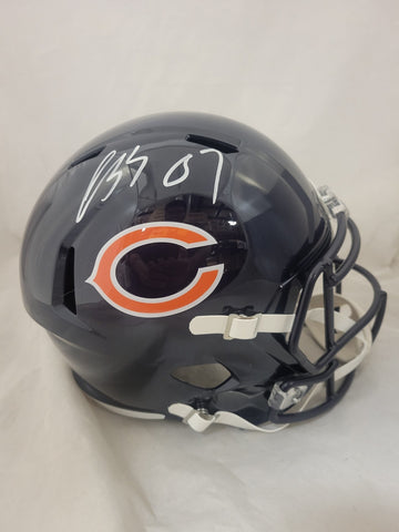 LUTHER BURDEN SIGNED CHICAGO BEARS F/S SPEED REPLICA HELMET BECKETT QR