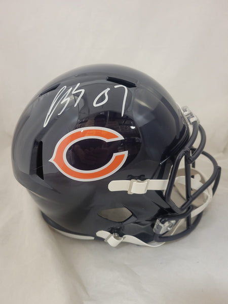 LUTHER BURDEN SIGNED CHICAGO BEARS F/S SPEED REPLICA HELMET BECKETT QR