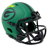 Jordan Love Green Bay Packers Signed Yellow Ink Riddell Rave Mini Helmet JSA