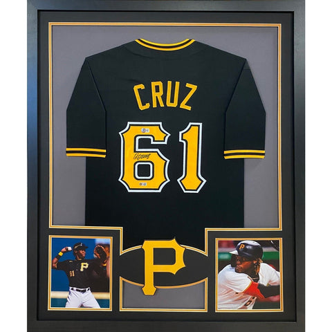 Oneil Cruz Autographed Signed Framed Pittsburgh Pirates Jersey BECKETT