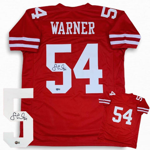 Fred Warner Autographed SIGNED Jersey - Red - Beckett Authenticated