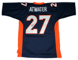 STEVE ATWATER SIGNED DENVER BRONCOS #27 MITCHELL & NESS JERSEY BECKETT HOF 2020