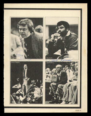 Tommy Heinsohn & Jack Ramsay Autographed Signed 8x11 Magazine Photo SKU #237830