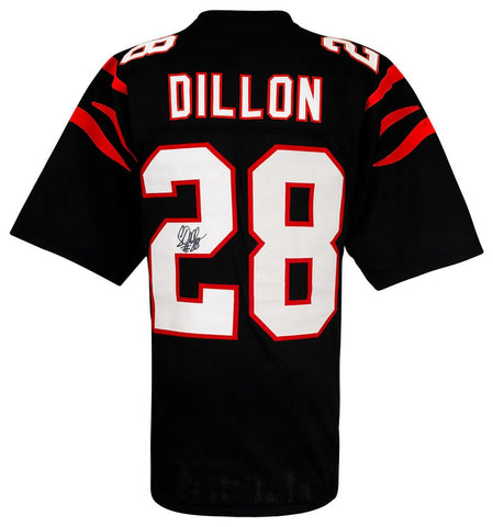Corey Dillon (BENGALS) Signed Black Custom Jersey - (SCHWARTZ SPORTS COA)