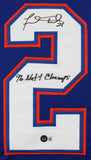 Fred Taylor Signed Florida Gators Jersey Inscribed "96 Natl Champs" (Beckett)