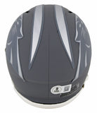 Panthers Julius Peppers Authentic Signed Slate Speed Mini Helmet BAS Witnessed