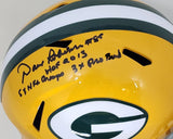 Packers DAVE ROBINSON Signed Full Size Replica Spd Helmet AUTO w/3 Scripts - JSA