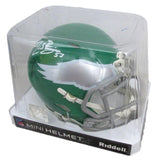 Zack Baun Signed/Autographed Kelly Green Speed Mini Helmet Eagles Beckett 198927