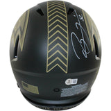 Ray Lewis Autographed Baltimore Ravens Pro 25 STS Helmet Beckett Witness 56169