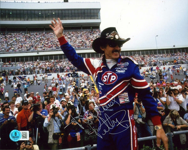 Richard Petty NASCAR Authentic Signed 8x10 Horizontal Photo Autographed BAS 2