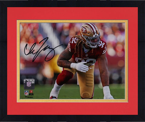 Framed Chase Young San Francisco 49ers Autographed 8" x 10" Pre-Snap Photograph