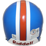 Floyd Little Autographed Denver Broncos VSR4 Replica Mini Helmet BAS 44123