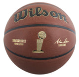 76ers Julius "Dr. J" Erving Signed Wilson Trophy Series Basketball JSA Witness