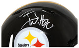 TJ Watt Autographed Pittsburgh Steelers Authentic Speed Helmet Beckett 29598