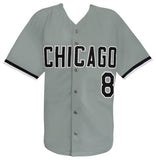 Carl Everett Signed Grey Custom Baseball Jersey w2005 WS Champs -(SCHWARTZ COA)