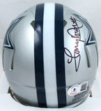 Tony Dorsett Autographed Dallas Cowboys Speed Mini Helmet-Beckett W Hologram
