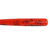 9 New York Mets Alumni Signed Cooperstown Orange MLB Bat- Duffy Dyer, Barry Lyon