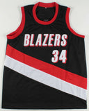 Isaiah Rider Signed Portland Trail Blazers Jersey (PSA COA) 5th Overall Pck 1999