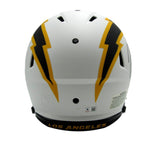 Justin Herbert Autographed Full Size Lunar Authentic Helmet Chargers Beckett