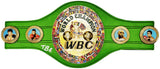 FLOYD MAYWEATHER JR. AUTOGRAPHED LIME WBC BOXING BELT TBE BECKETT 221646