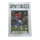 Cristiano Ronaldo Signed 2020 Topps Lost Rookie Set - BGS 9 AUTO 10