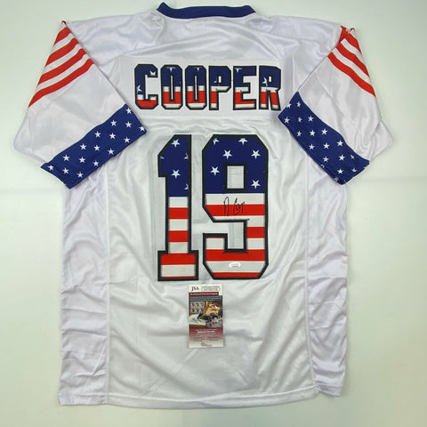 Autographed/Signed Amari Cooper Dallas America's Team White Football Jersey Beck
