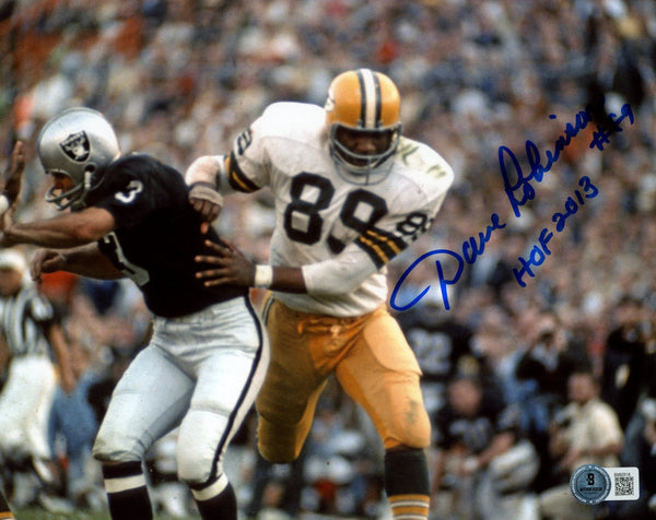 Dave Robinson Autographed/Signed Green Bay Packers 8x10 Photo Beckett 59494