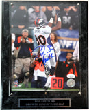 Rod Smith Autographed Denver Broncos 8x10 Photo with Plaque JSA COA