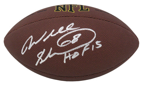 Will Shields Signed Wilson Super Grip Full Size NFL Football w/HOF'15 (SS COA)