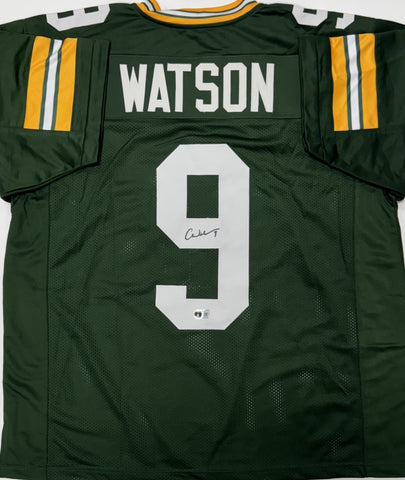 CHRISTIAN WATSON Signed Replica Green Jersey - Green Bay Packers - BAS