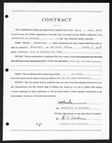 Fritz Crisler HOF Michigan Head Coach Signed/Auto Contract PSA BA199005