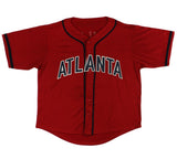 Austin Riley Signed Atlanta Custom Red Jersey