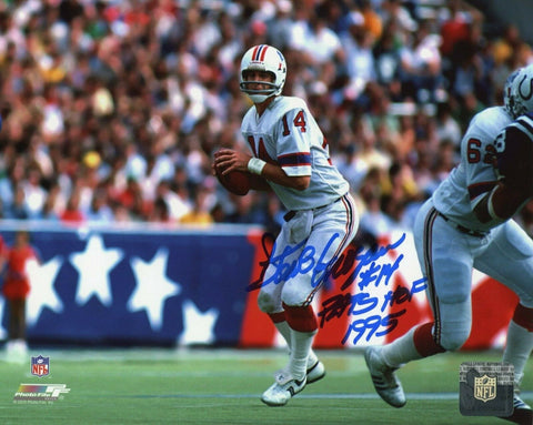 Steve Grogan New England Patriots Signed 8x10 Pats HOF 1995 Patriots Alumni COA