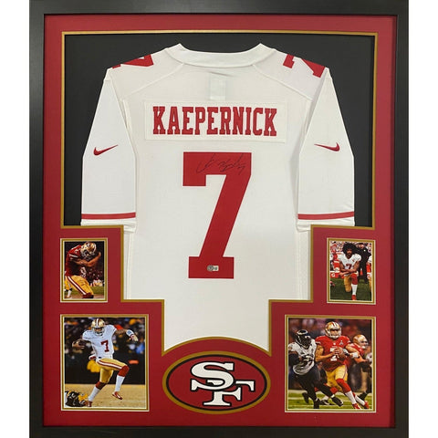 Colin Kaepernick Autographed Signed Framed San Francisco 49ers Jersey BECKETT