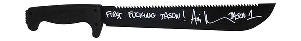 Ari Lehman Signed Friday The 13th 13" Steel Machete SOG Jason Beckett 36387