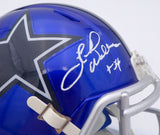 Herschel Walker Autographed Cowboys Flash Speed Mini Helmet Smudged Beckett