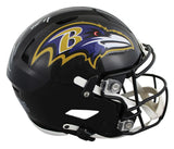 Ravens Ray Lewis "HOF 18" Signed Speed Flex Full Size Helmet BAS Witnessed